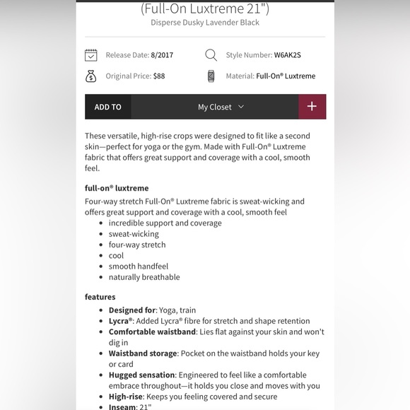 Lululemon Wunder Under Crop Hi Rise - Picture 11 of 11